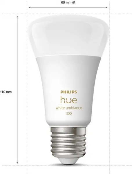PHILIPS Hue White Ambiance 8W 1100 E27