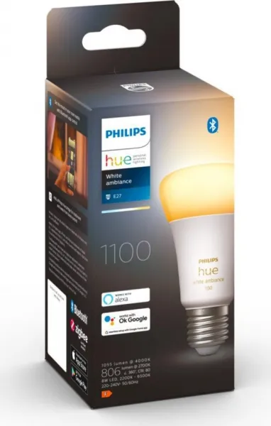 PHILIPS Hue White Ambiance 8W 1100 E27
