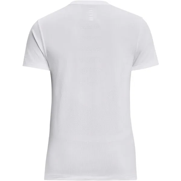 Under Armour SEAMLESS STRIDE Dámske športové tričko s krátkym rukávom, biela, veľkosť