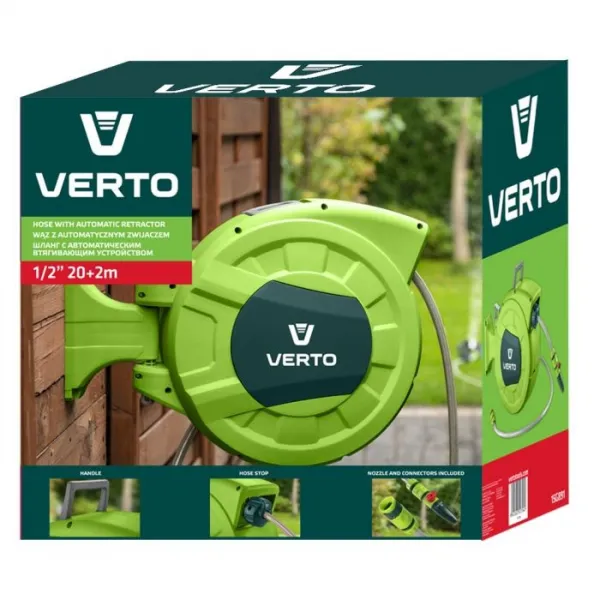Hadicasautomatickýmnavíjaním1/2",20m+2m15G891VERTO