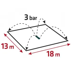 Oscilačnýzavlažovač,plochapostrekovania13x18m,15G771VERTO