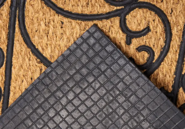 Rohožka Mix Mats ornament, béžová / čierna