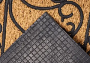 Rohožka Mix Mats ornament, béžová / čierna