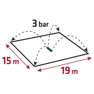 Oscilačnýzavlažovač,plochapostrekovania15x19m,15G772VERTO