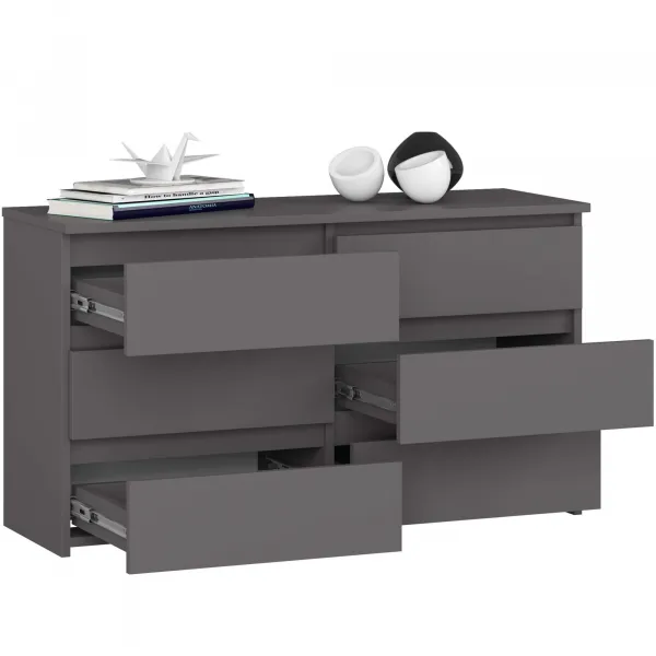 Ak furniture Komoda CL6 100 cm grafitově šedá