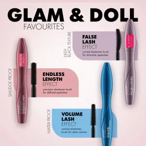 Catrice Glam & Doll Volume Mascara riasenka pre maximálny objem vodeodolná odtieň Black 10 ml