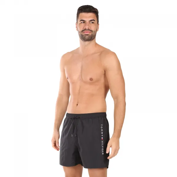 Pánske plavky Tommy Hilfiger čierné (UM0UM03258 BDS) M