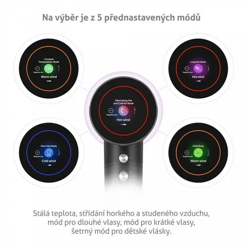 Fén TrueLife s ionizátorom a technológiouUltrasoni c D9, čierny