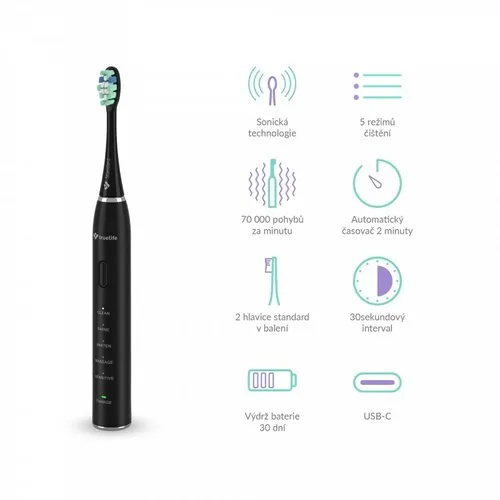 TrueLife SonicBrush SonicBrush Clean30 , čierna