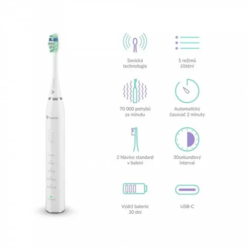 TrueLife SonicBrush SonicBrush Clean30 , biela