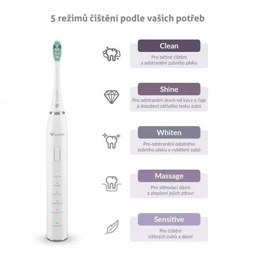 TrueLife SonicBrush SonicBrush Clean30 , biela