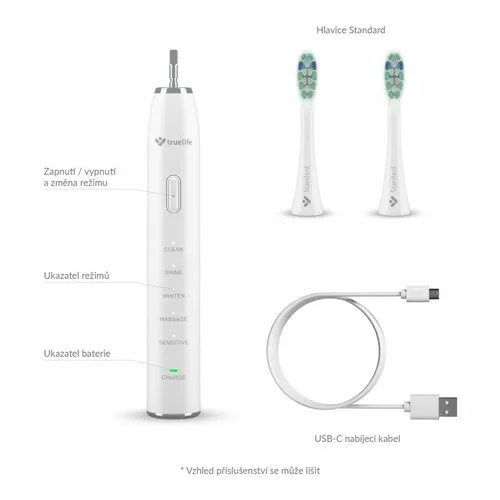 TrueLife SonicBrush SonicBrush Clean30 , biela