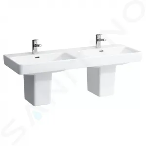 Laufen Pro S - Dvojumývadlo, 1300 mm x 460 mm, 1 otvor na batériu, biela H8149680001041