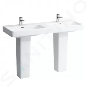 Laufen Pro S - Dvojumývadlo, 1300 mm x 460 mm, 1 otvor na batériu, biela H8149680001041