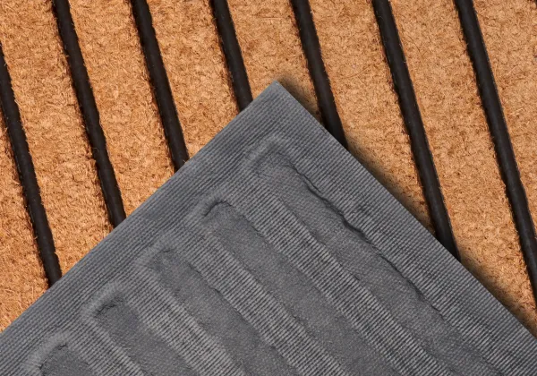 Rohožka Mix Mats Striped čierna / béžová