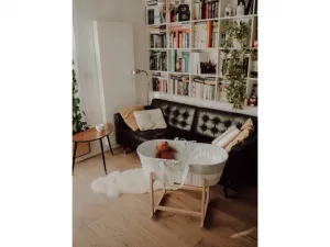Ahojbaby Mojžišov košík pre bábätko Paper Dream white + matrac Basic