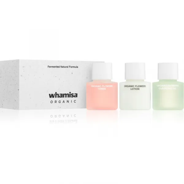 WHAMISA Organic Flowers Renewal Miniature Kit darčeková sada pre dokonalú pleť
