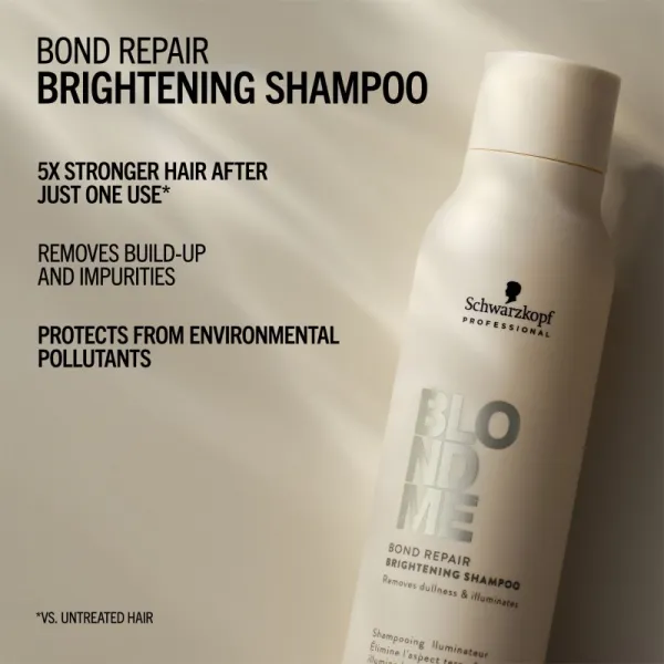 Schwarzkopf Professional Blondme Bond Repair Brightening Shampoo rozjasňujúci šampón pre blond vlasy 300 ml