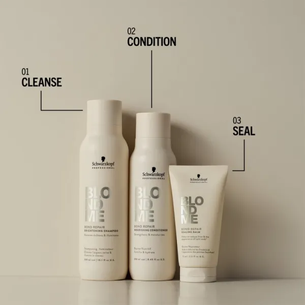 Schwarzkopf Professional Blondme Bond Repair Brightening Shampoo rozjasňujúci šampón pre blond vlasy 300 ml