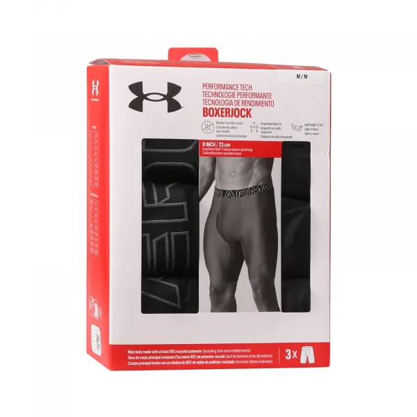 3PACK pánske boxerky Under Armour čierne (1383880 001) S, trenky