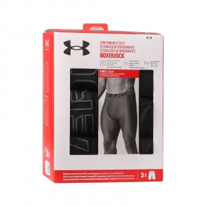 3PACK pánske boxerky Under Armour čierne (1383880 001) S, trenky