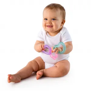 Bright Starts Chill & Teethe Pretty in Pink hryzadielko 3 m+ 3 ks