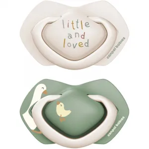 Canpol babies Cumlík silikónový symetrický Light touch Goose 6 - 18 m 2 ks