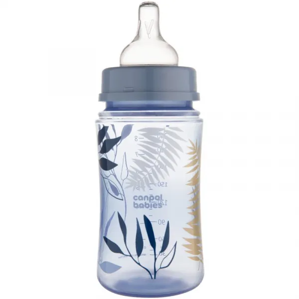Canpol babies Antikoliková fľaša EasyStart Gold 240 ml modrá