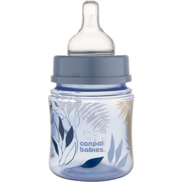 Canpol babies Antikoliková fľaša EasyStart Gold 120 ml modrá
