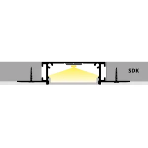 LED lišta SDK 9 Dĺžka: 2m, Typ krytky: Bez krytky