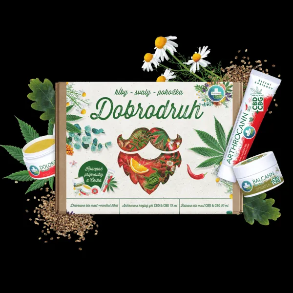 Darčekové balenie DOBRODRUH pre kĺby, svaly a pokožku - Annabis
