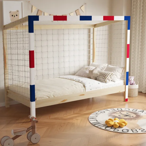 Detská Montessori posteľ FUTAL Tempo Kondela Černá / bílá