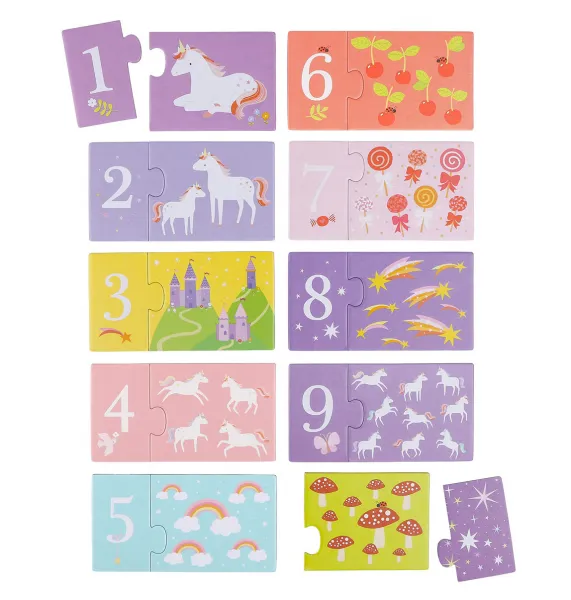 A Little Lovely Company - priradzovacie puzzle – jednorožce