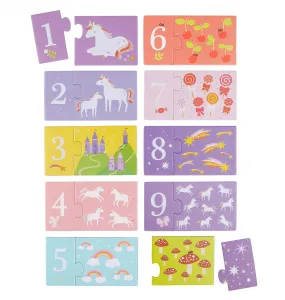 A Little Lovely Company - priradzovacie puzzle – jednorožce