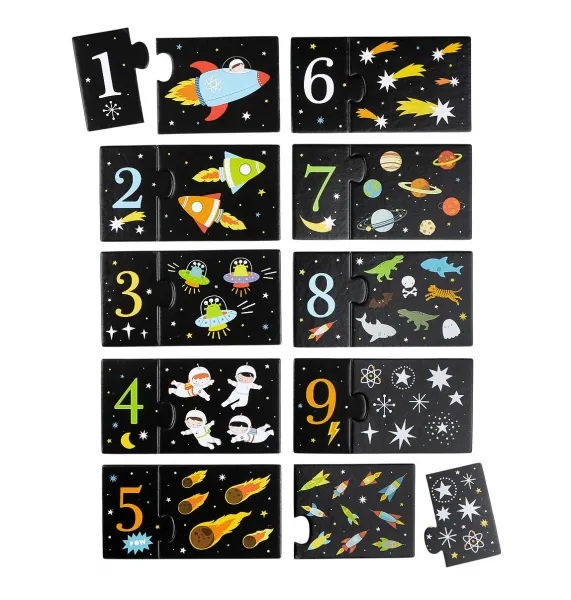 A Little Lovely Company - priradzovacie puzzle – vesmír