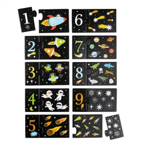A Little Lovely Company - priradzovacie puzzle – vesmír