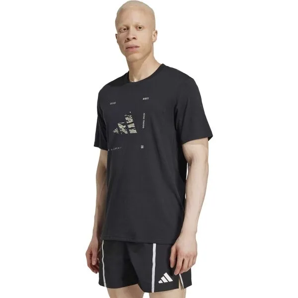 adidas CLIMACOOL TRAINING GRAPHIC TEE Pánske tréningové tričko, čierna, veľkosť