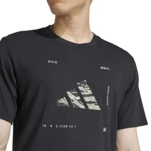 adidas CLIMACOOL TRAINING GRAPHIC TEE Pánske tréningové tričko, čierna, veľkosť