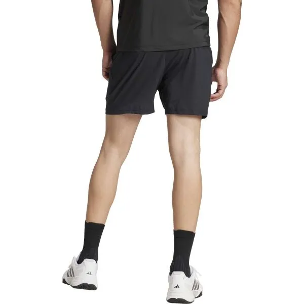 adidas CLUB STRETCH WOVEN SHORT Pánske tenisové  kraťasy, čierna, veľkosť XL 5"
