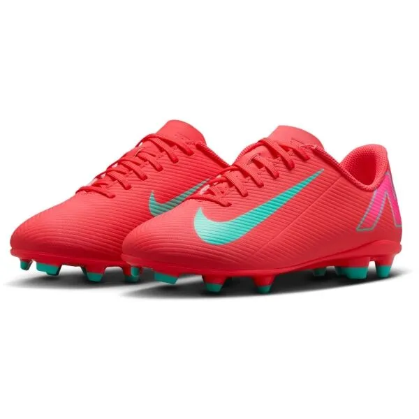 Nike MERCURIAL VAPOR 16 CLUB FG/MG JR Detské kopačky, červená, veľkosť 36