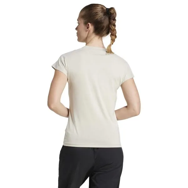 adidas TRAIN ESSENTIALS TEE Dámske športové tričko, béžová, veľkosť