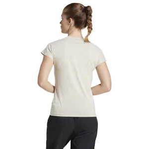 adidas TRAIN ESSENTIALS TEE Dámske športové tričko, béžová, veľkosť