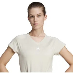 adidas TRAIN ESSENTIALS TEE Dámske športové tričko, béžová, veľkosť