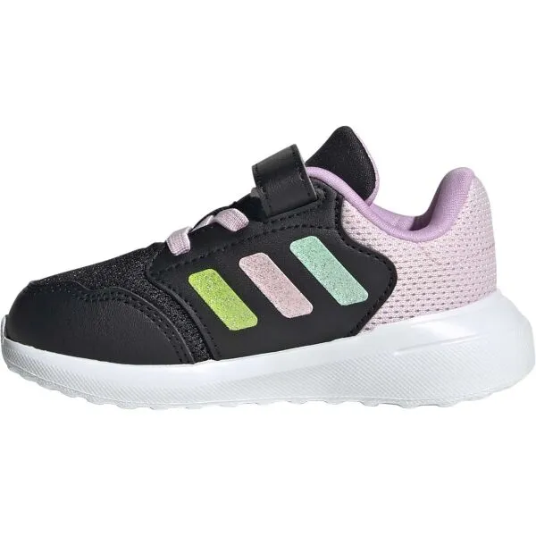adidas TENSAUR RUN 3.0 EL C Dievčenská športová obuv, čierna, veľkosť
