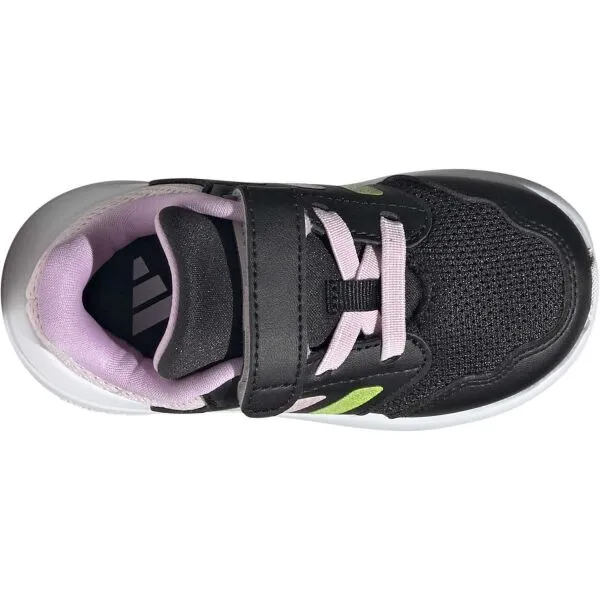 adidas TENSAUR RUN 3.0 EL C Dievčenská športová obuv, čierna, veľkosť
