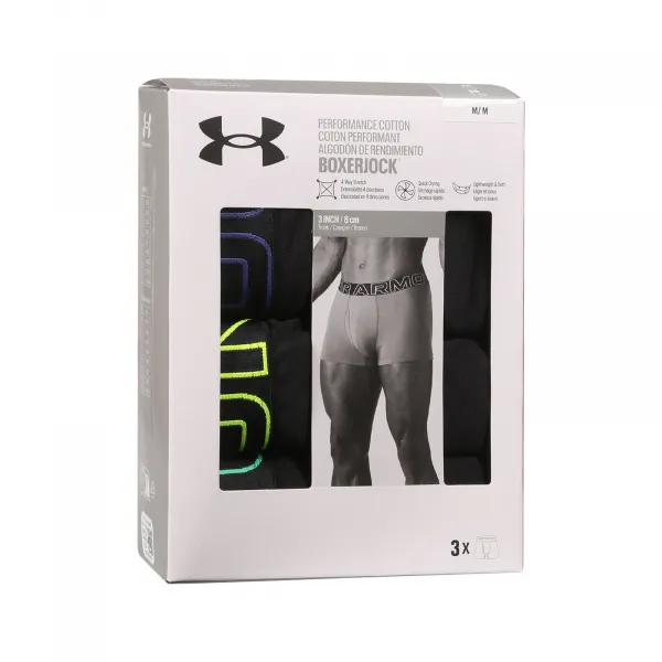 3PACK pánske boxerky Under Armour čierne (1383891 002) L, trenky