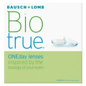 BAUSCH & LOMB Biotrue oneday Jednodňové šošovky 90 kusov, Počet dioptrií: -8, Priemer: 14,2, Zakrivenie: 8,6, Počet ks: 90 ks