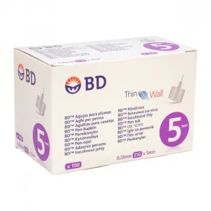 BD MICRO FINE PLUS inzulínové ihly do aplikátorov inzulínu 31G (0,25 x 5 mm) 100 ks