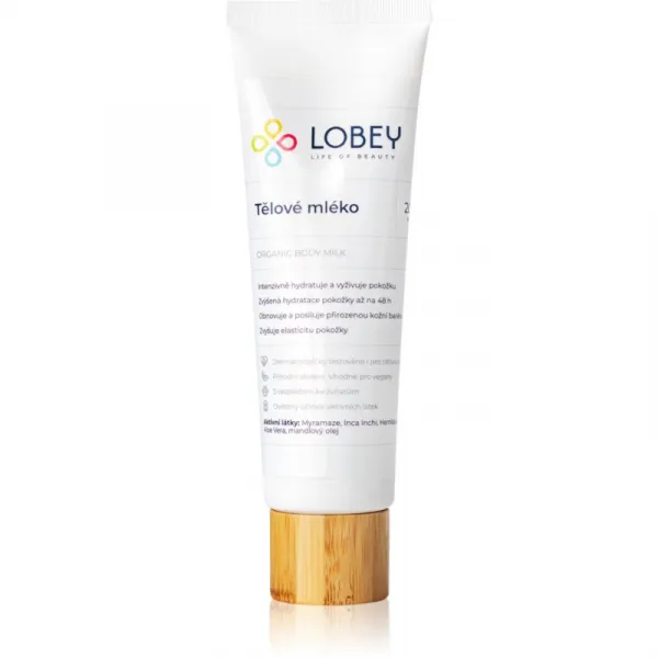 Lobey Body Care Tělové Mléko hydratačné telové mlieko 200 ml