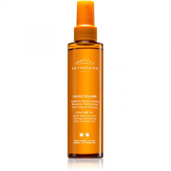 Institut Esthederm Adaptasun Sun Care Oil opaľovací olej na telo a vlasy so strednou UV ochranou 150 ml